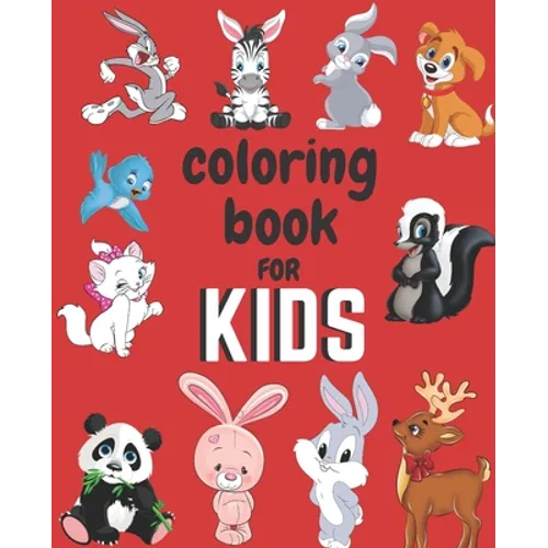 Coloring book for Kids ages 4 to 8 years - 100 pages of coloring fun - Paperback