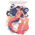 Serenade of Sirens: An Art Nouveau Mermaid Coloring Book: relax and unwind with this stress-relieving coloring book for adults featuring 5