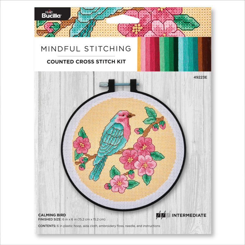 CALMING BIRD COUNTED CROSS STITCH