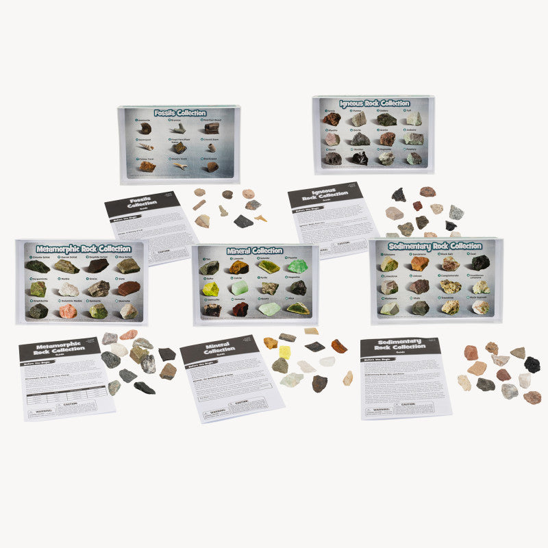 ROCK MINERAL & FOSSILS COMPLETE COLLECTION