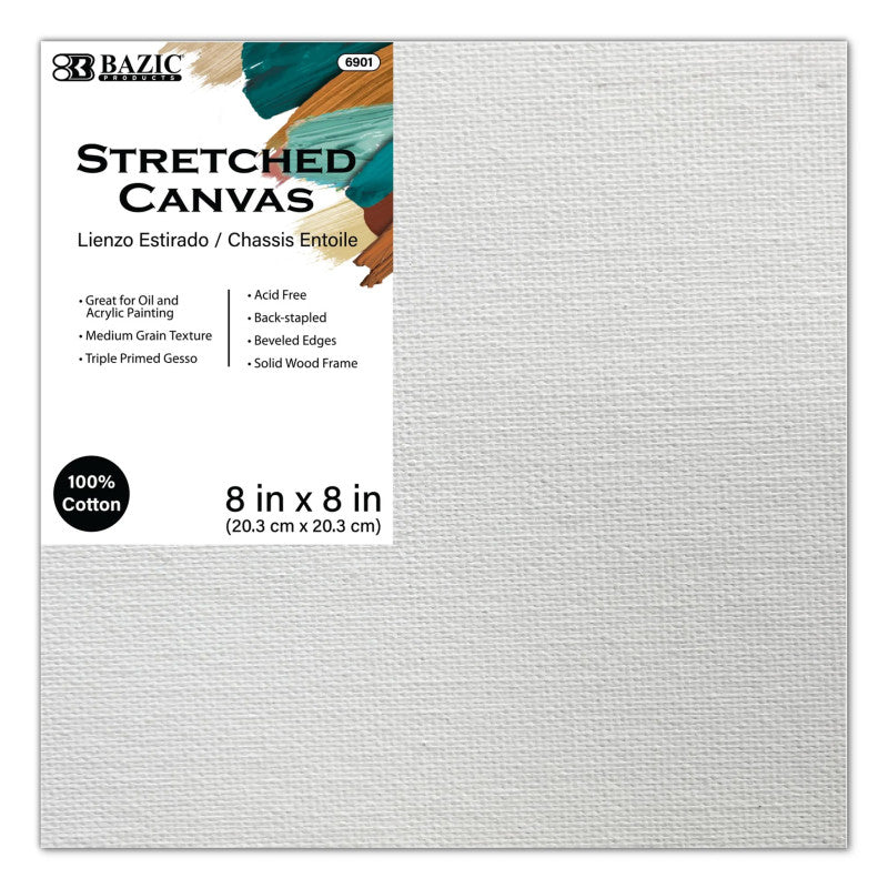 BAZIC STRETCHED CANVAS 8X8