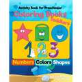 Coloring Books for Toddlers: Numbers Colors Shapes: Activity Book for Preschooler: Sea Life, Fruits and Preschool Prep Activity Learning: Baby Acti