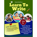 Learn to write School Kid Press Ages 3+: Activity Book For kindergarten & Preschool Kids Learning To Write And Read Letter & Number Tracing Handrwriti