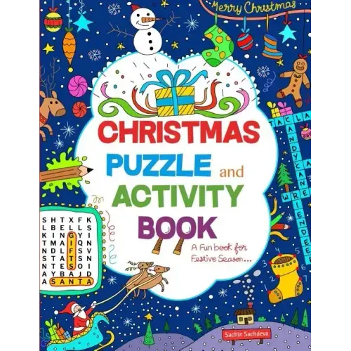 Christmas Puzzle and Activity Book: A Fun book for Festive Season