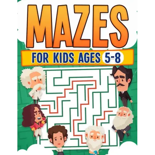 Mazes For Kids Ages 5-8 Kids Activity Book Challenging Maze Book For All Levels Large Print Great Gift Paperback
