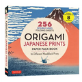 Origami Japanese Prints Paper Pack Book: 256 Double-Sided Folding Sheets with 16 Different Japanese Woodblock Prints with Solid Colors on the Back (In