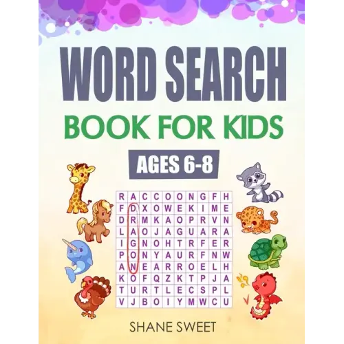 Word Search Book for Kids Ages 6-8