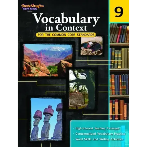 Vocabulary in Context for the Common Core Standards Reproducible Grade 9