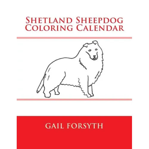 Shetland Sheepdog Coloring Calendar