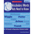 240 Vocabulary Words Kids Need to Know: Grade 2: 24 Ready-To-Reproduce Packets Inside!