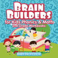 Brain Builders for Kids Phonics & Math 2nd Grade Workbooks