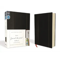 NIV, Journal the Word Bible, Hardcover, Black, Red Letter Edition, Comfort Print: Reflect, Take Notes, or Create Art Next to Your Favorite Verses