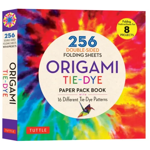 Origami Tie-Dye Patterns Paper Pack Book: 256 Double-Sided Folding Sheets (Includes Instructions for 8 Models)