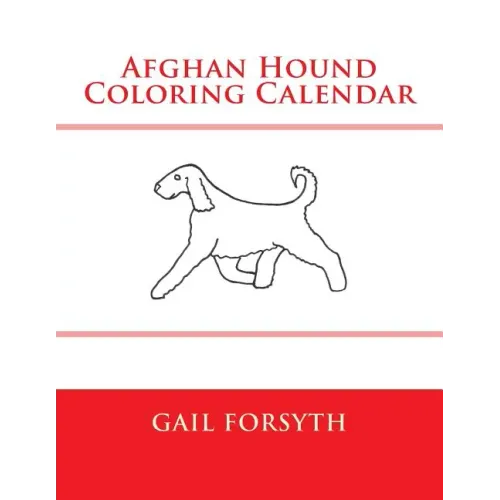 Afghan Hound Coloring Calendar