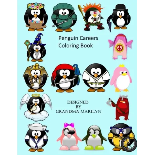 Penguin Careers Coloring Book