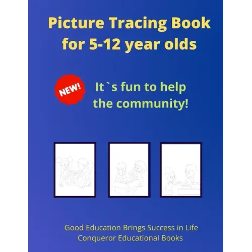 Picture Tracing Book for 5-12 year olds: 30 Pages of High Quality Tracing Images for Kids