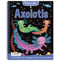 Velvet Art: Axolotls: Activity Book with Velvet Coloring Pages and Holographic Stickers