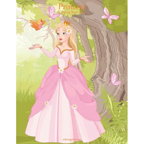 Princess Coloring Book 1 & 2