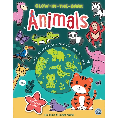 Glow-In-The-Dark Animals Sticker Activity Book