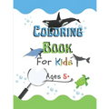 Coloring Book for Kids Ages 5+: Learn the marine wildlife and paint the drawing, for kids.