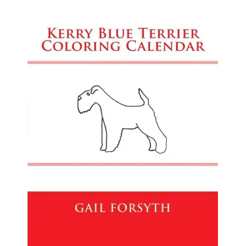 Kerry Blue Terrier Coloring Calendar