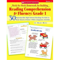 Week-By-Week Homework for Building Reading Comprehension & Fluency: Grade 1: 30 Reproducible High-Interest Readings for Kids to Read Aloud at Home--Wi