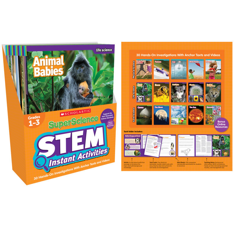 SUPERSCIENCE GR 1-3 STEM INSTANT ACTIVITIES