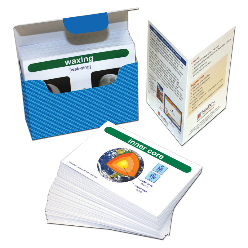 EARTH SCIENCE VOCABULARY BUILDER FLASH CARD SET MIDDLE SCHOOL