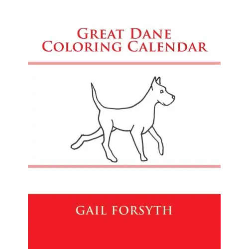 Great Dane Coloring Calendar