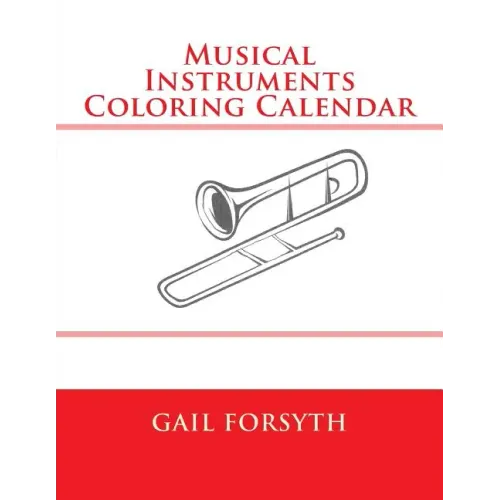 Musical Instruments Coloring Calendar