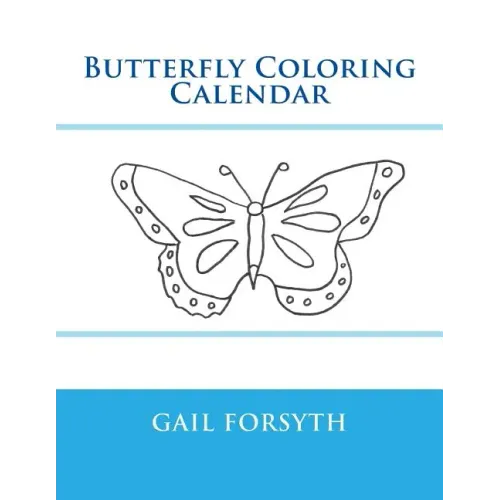 Butterfly Coloring Calendar