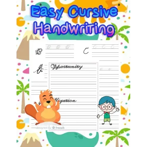 Easy Cursive Handwriting: handwriting tracing workbook-handwriting practice paper for kids-handwriting practice sheets