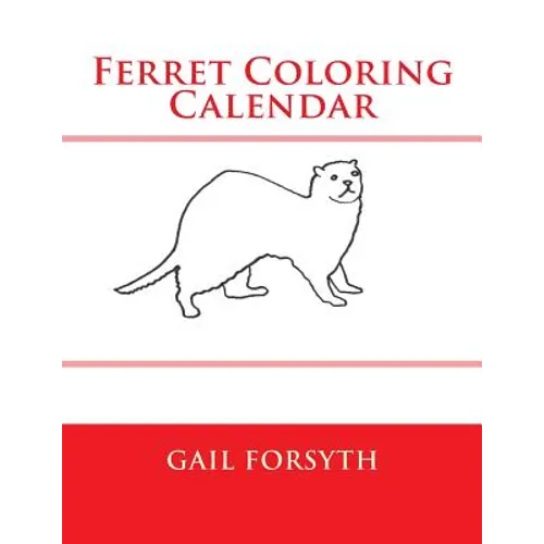 Ferret Coloring Calendar