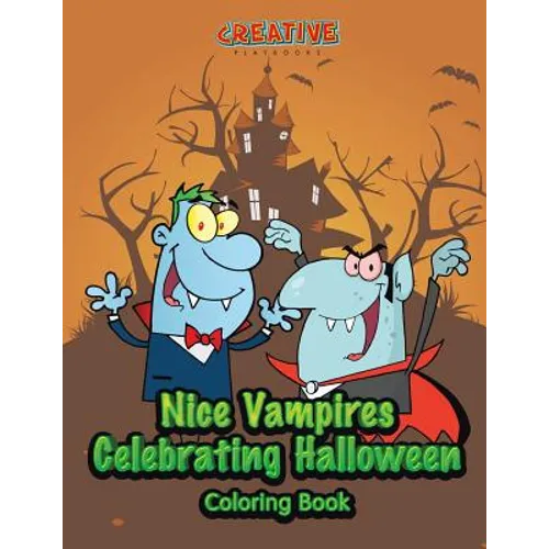 Nice Vampires Celebrating Halloween Coloring Book